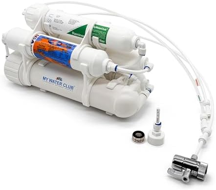 Mineral 5-Stage Countertop MyWaterClub Reverse Osmosis Water Purification System, 100 GPD Membrane, with Post re-Mineralization Filter. Dual Connection: Faucet and Garden/Laundry Hose Adapter - Image 2
