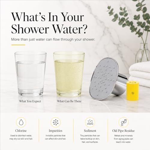 Afina Filtered Shower Head, High Pressure Rainfall (Brushed Nickel) - Image 2