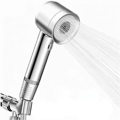 High-Pressure Shower Head with Filter Gently Cares for Skin and Hair by Unknown