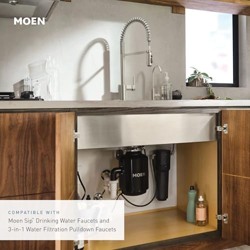 Moen Black Single Stage Under Sink Advanced Water Filtration System, F9800 - Image 3
