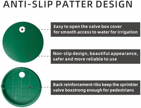 4 PCS Valve Box Cover Lid ID 5.5" OD 6" for Sprinkler Irrigation System, Only Compatation with ID 5.5" Sprinkler System Covers Outdoors (5.5 inch) - Image 3