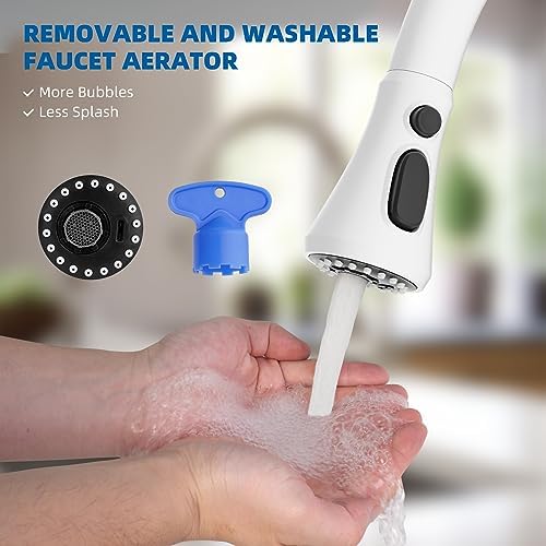 Hibbent Pull Down Spray Head for Kitchen Faucet, 3-Function Spray Nozzle - Image 3