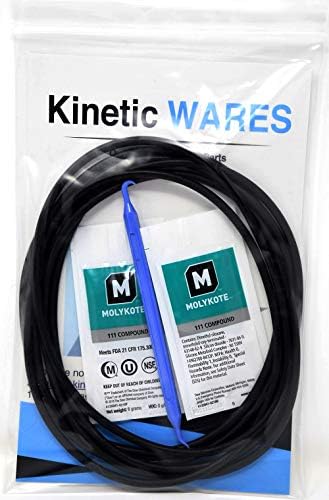 HHRING Fits GXWH40L, GNWH38S, GXWH30C, GXWH35F, GNWH38F (6 Pack) with Dow Molykote 111 O-Ring Lubricant and Scratch Free O-Ring Pick Tool - Image 2