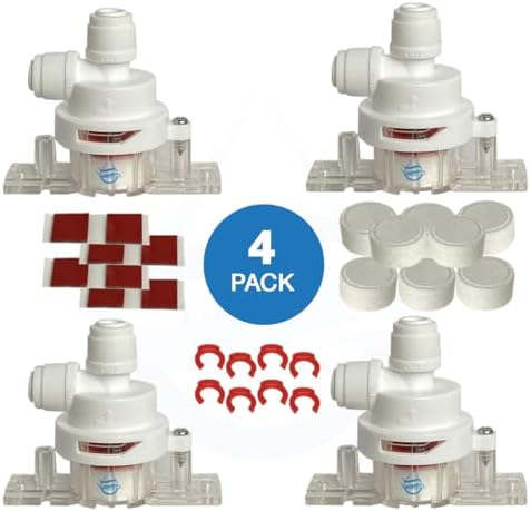 Leak Stop Valve, Individually Packed, Water Guard+ Water Leak Protection Valve, For Reverse Osmosis, Under Sink, or 1/4" Plumbed System, Mechanical Auto Shut Off Device in The Event of A Leak (4 Pack) - Image 5