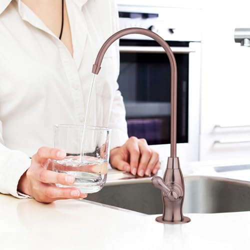 iSpring GK1-AW Reverse Osmosis Drinking Water Faucet, High Spout RO Faucet for Under Sink Water Filtration Systems, Antique Wine - Image 2