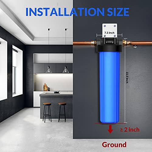 SimPure DB20P 20" *4.5" Whole House Sediment Water Filter Housing - Image 4