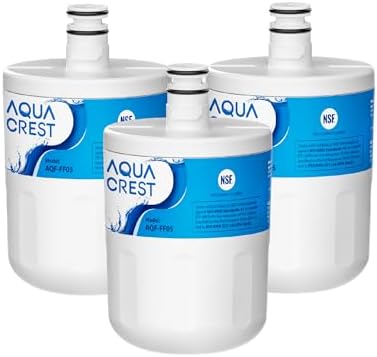 AQUA CREST 5231JA2002A Refrigerator Water Filter, 3 Pack by AQUACREST