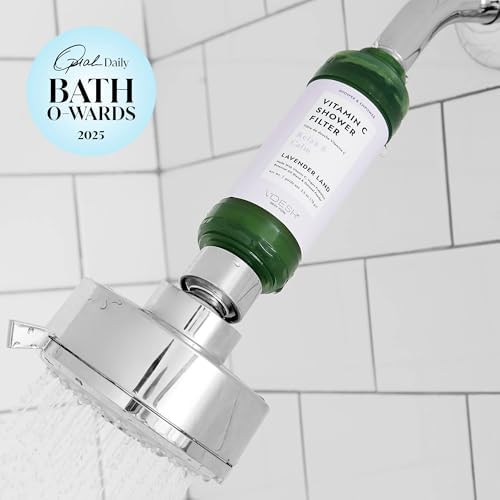 VOESH Vitamin C Shower Filter, Shower Aromatherapy, Water Purifier, Water Softener, Vegan Probiotics, Spa Shower Head, Water Filter, Shower Self-Care - Image 3