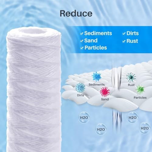 CFS 10 Micron 10x2.5 String Wound Sediment for WP10 CW-10 HF-150A 40 Pack - Image 3