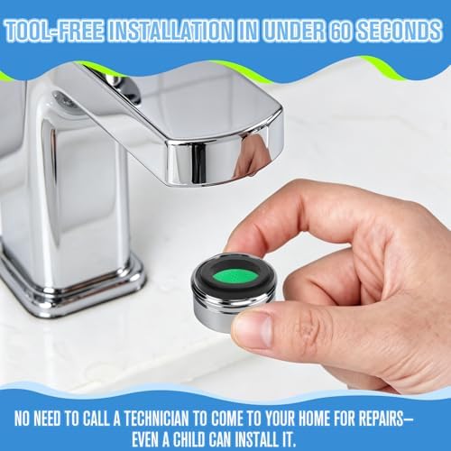 4Pcs Faucet Aerator Replacement, 20mm Honeycomb Anti-Splash High Flow Water Saving Sink Aerators M20 Male Thread, Universal Bathroom Kitchen Faucet Parts - Image 7