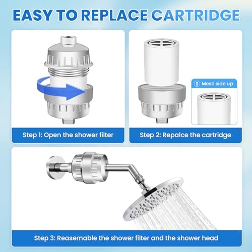 30 Stage Shower Filter Cartridge, High Output Replacement Cartridge, Shower Water Softener, Improve Your Skin, Hair and Nails - Image 4