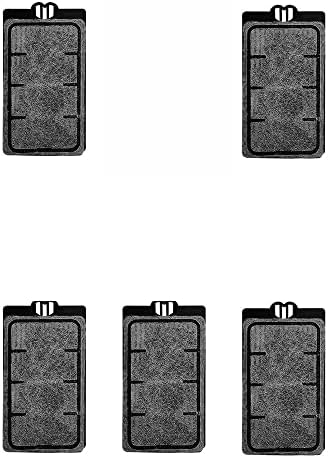 Aquarium Filter Cartridges Suit for 3.5W 280L/H Low-Water Fish Tank Filter Turtle Tank Reptiles Amphibians Frog Crab Cichlids Newt Filter Plate (Cartridges-5PCS) by FRIRODSAYAquariumProducts