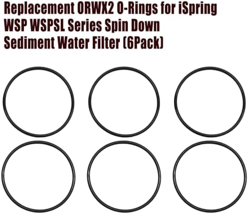6PCS O-Rings for iSpring WSP WSPSL Series Spin Down Sediment Filter - Image 5