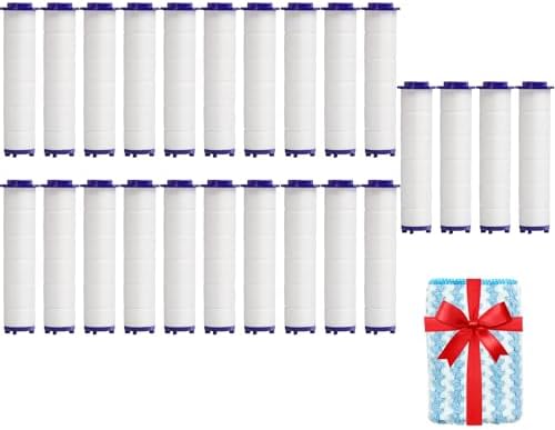 PP Cotton Shower Head Filter Cartridges, High Pressure Hydro Jet Turbo Shower Filter Replacement Core,2.75 Inch,24 Pack by Besititli