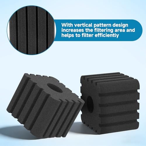 AQQA Aquarium Sponge Filter Replacement Sponges for AQ046-M (2 Pack) - Image 4