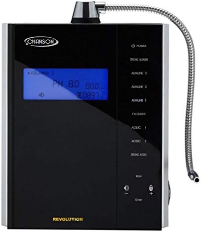 Chanson Revolution Counter Top Water Ionizer (Black) – Elegant Alkaline Water Machine for Home & Office | Advanced Ionized Drinking Water Purifier with Touch Controls & Flexible Spout by Unknown