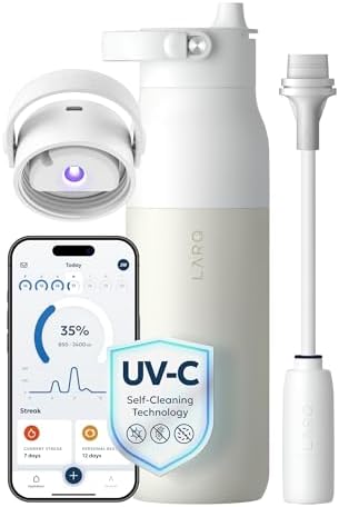LARQ PureVis 2 Smart UV-C Self-Cleaning Insulated Water Bottle Filter Straw by LARQ
