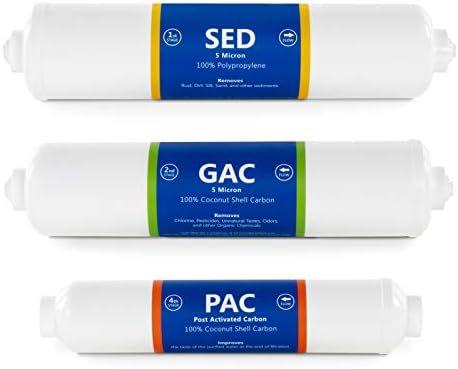 Express Water Countertop Reverse Osmosis Filter Set, 3 Inline Filters by ExpressWater