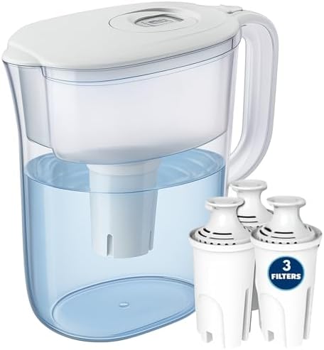 7-Cup Water Filter Pitcher & 3 Filters & Electronic Filter Change Reminder by JOEYZ