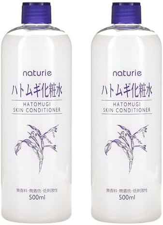 Naturie Adlay (Hatomugi) Skin Conditioner Lotion Toner 500ml Coix Seed Extract 2pack Bundle by SOFIA+BY+ODE