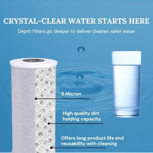 5 Micron 10" x 2.5" Coconut Shell Performance Carbon Filter Cartridge 6Pack - Image 2