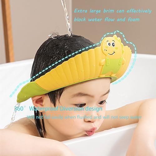 Baby Shower Cap Shield,Kids Visor Hat, Eye & Ear Shield (Pink) - Image 4