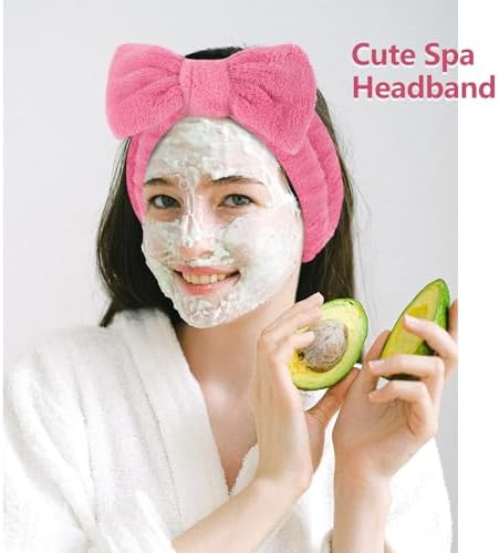 Ondder Spa Headbands Set for Women - 8 Pcs Terry Cloth Fuzzy Headbands for Skincare, Makeup Application, Face Washing and Hair Care - Image 3