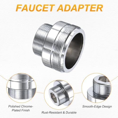 M METERXITY 1-Pack Faucet Adapter, M32 Male to M22 Male, for Kitchen - Image 2