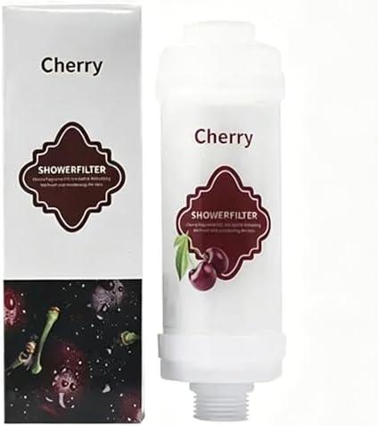 Vitamin C Shower Filter Shower Aromatherapy Bathroom Accessories for Hard Water Filter Remove Chlorine Fluoride Heavy Metals Improves Skin Condition Protects Hair Cherry Scent by Unknown