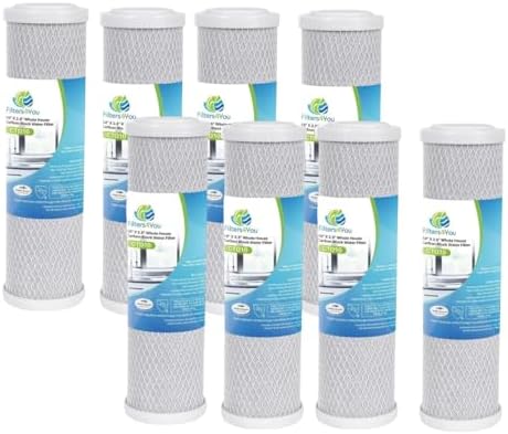 CFS Carbon Block Filters for GE GXWH04F, GXWH20F, GXWH20S, GXRM10, 8 Pack by CompleteFiltrationServices