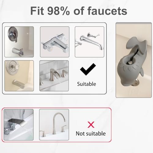 Bath Spout Cover, Faucet Cover Baby Protector Bath Tub Faucet Cover Protector for Kids, Silicone Bathtub Spout Cover for Baby Kids Toddlers Safety Protection Accessories - Image 5