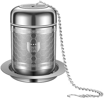 Tea Strainers for Loose Tea, 316 Stainless Steel Tea Infuser for Loose Leaf Tea, Extra Fine Mesh Loose Tea Infuser, Tea Steeper for Loose Tea & Diffuser (1 Pack - Medium) by BOMANSIBOMS