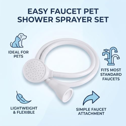 Pet Shower Sprayer with 95cm Rubber Hose for Grooming Sink Attachment - Image 7