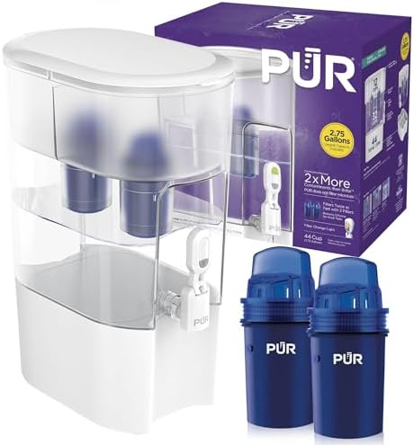 PUR Water Filter Dispenser XL 44-Cup with 2 Genuine PUR Water Filters by PUR