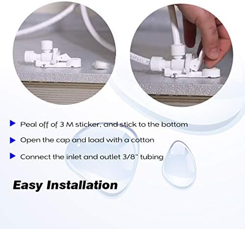 Frizzlife LSV02 Leak Stop Valve for PD600 Undersink Reverse Osmosis - 3/8' Quick Connect Leak Detector, Automatic Water Shut Off Protection (Pack of 4) - Image 3