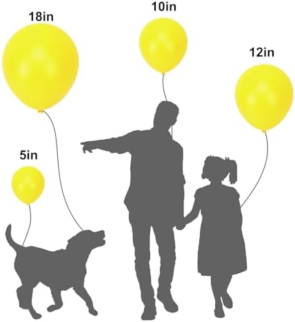 APLANET 150pcs Yellow Balloons Different Sizes 18 12 10 5 Inch Latex Balloon for Wedding Baby Shower Masquerade Party Graduation Anniversary, Arch Kit Decoration - Image 3