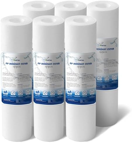 BLUERISE 5 Micron 10" x 2.5" Sediment Water Filter Replacement Cartridge by Bluerise