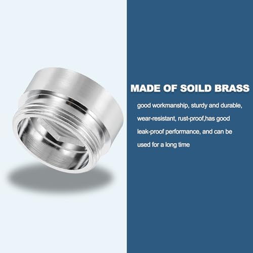 uxcell Faucet Aerator Adapter, M22 Female to M22 Male with Washer, 13mm Length - Image 4