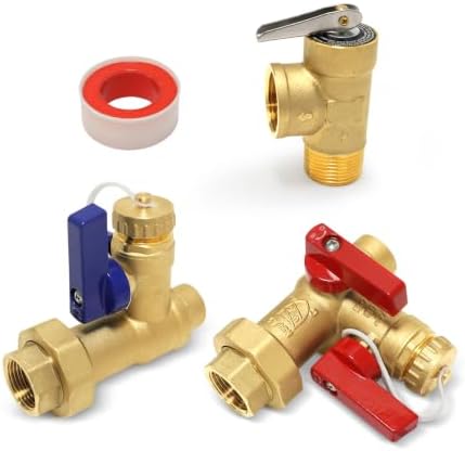 1PC HeSun 3/4" Copper Tankless Water Heater Service Valve Kit(TOOL033-1) by HeSun