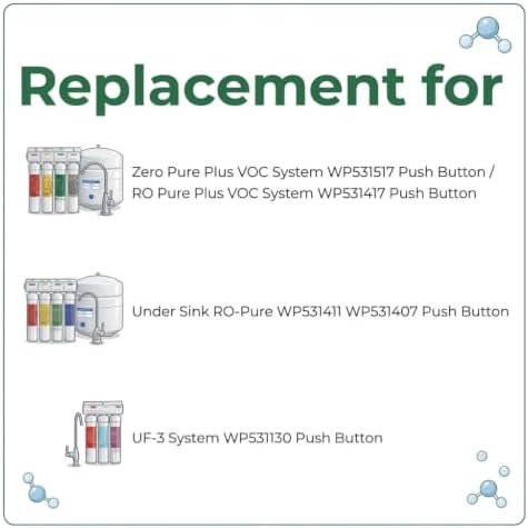 AFC® Model #AFC-WP3-BTN-ST3-UF Water Filter, Compatible with Watts® UF-3 Membrane WP105321 Push Button - 1 Filter - Image 3