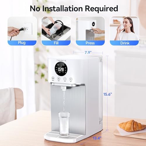 Thereye Reverse Osmosis System Countertop Water Filter, NSF/ANSI 58 Tested, 7 Stage RO Filtration, Fast Water Delivery, 3:1 Pure to Drain, BPA Free Water Purifier for Home, No Installation - Image 5
