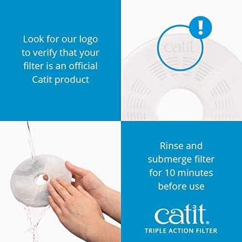 Catit Triple Action Replacement Fountain Filters - 5-Pack - Image 4