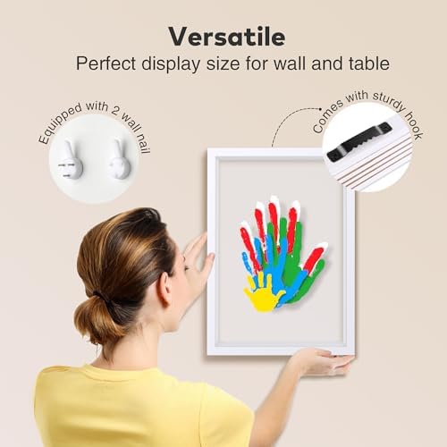 Family Handprint Kit for 5, Hand Print Keepsake Frame DIY Craft Gift - Image 6