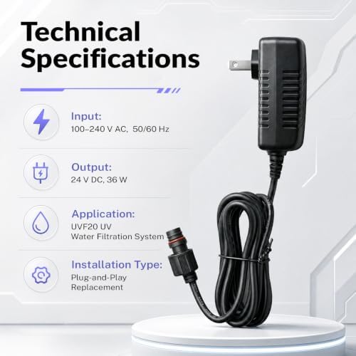 iSpring UVT20 Electronic Ballast for UVF20 UV Water Filtration System - Image 3