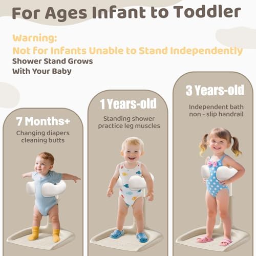 Baby Shower Stand, Sit & Stand Bath Support for Toddlers - Image 3