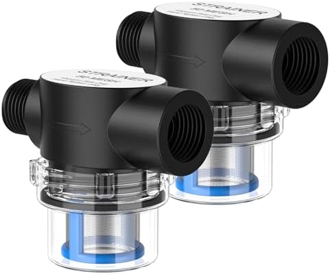 2 Pack RV Water Pump Strainer Filter, 1/2 Inch NPSM Threaded Inlet Screen by CrestWave