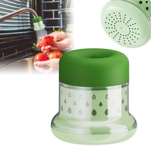 Faucet Water Filter,Splash Proof Softener Parts,Detachable Leak Proof F́aucet Mount Sink Purifier for Kitchen Shower Home Hotel Restaurant Apartment (Green) by ROTORS