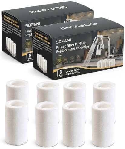 SOPAMI 16 Pack Tap Water Filter Replacement Cartridges for Sink Faucet by Sopami