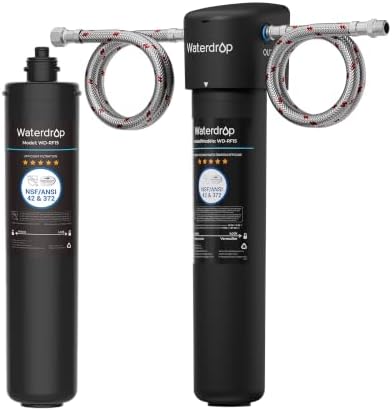 Waterdrop 15UA Under Sink Water Filter System with 2 Filters, 4 Years by Waterdrop