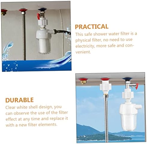 Holibanna Washing Machine Water Filter Household Hot Water Prefilter Reduces Sediment and Anti-Scale Compatible Most Washers Easy Installation - Image 3
